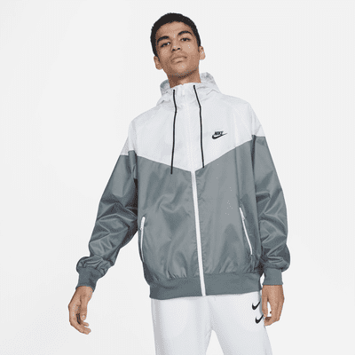 Nike white windbreaker jacket online